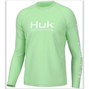 HUK Men's Pursuit Vented Long Sleeve Fishing Shirt (+30 UPF) NWT